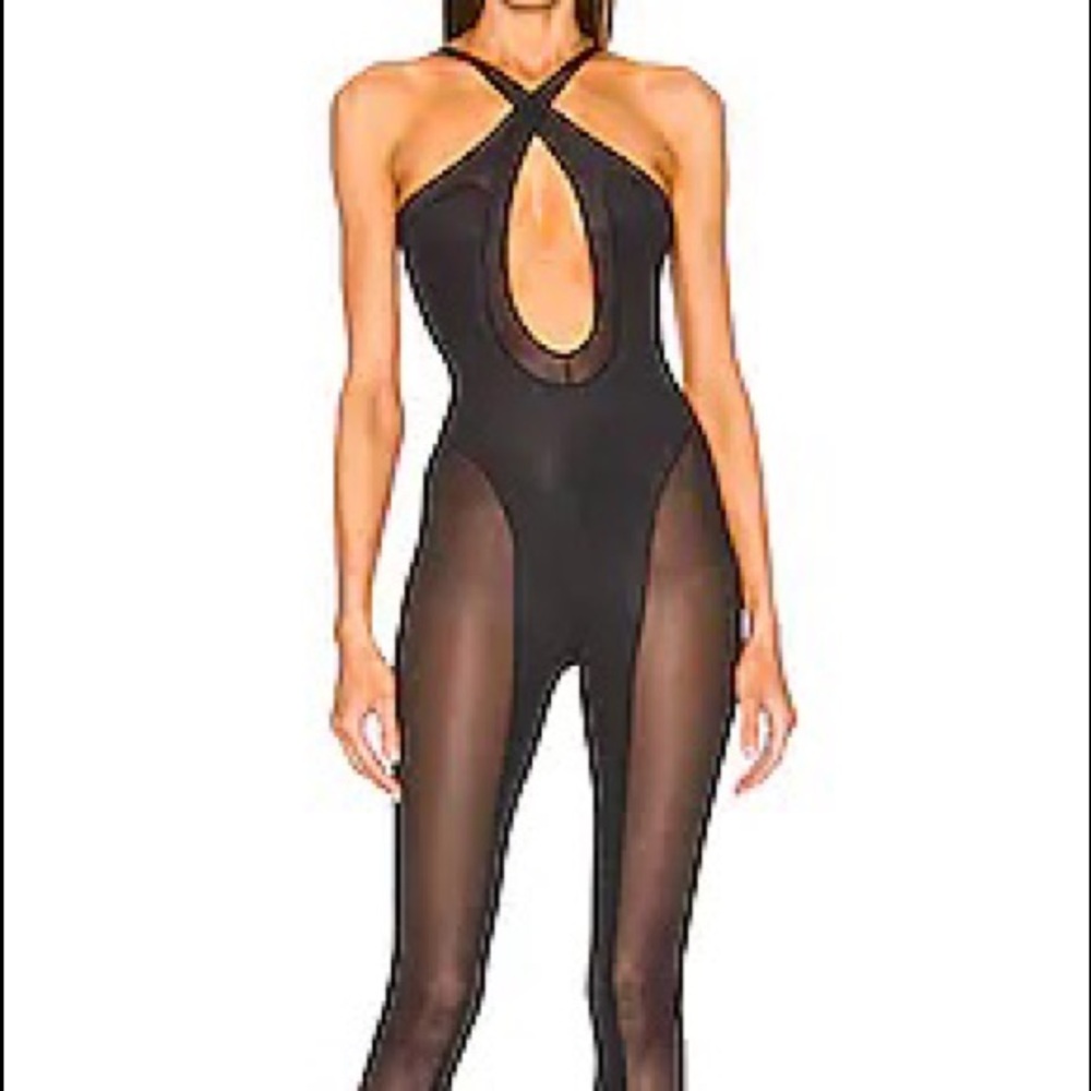 Keyhole Catsuit in Black
Adam Selman Sport